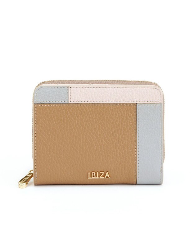 IBIZA コンビナシオン　ラウンドファスナー財布 オーク