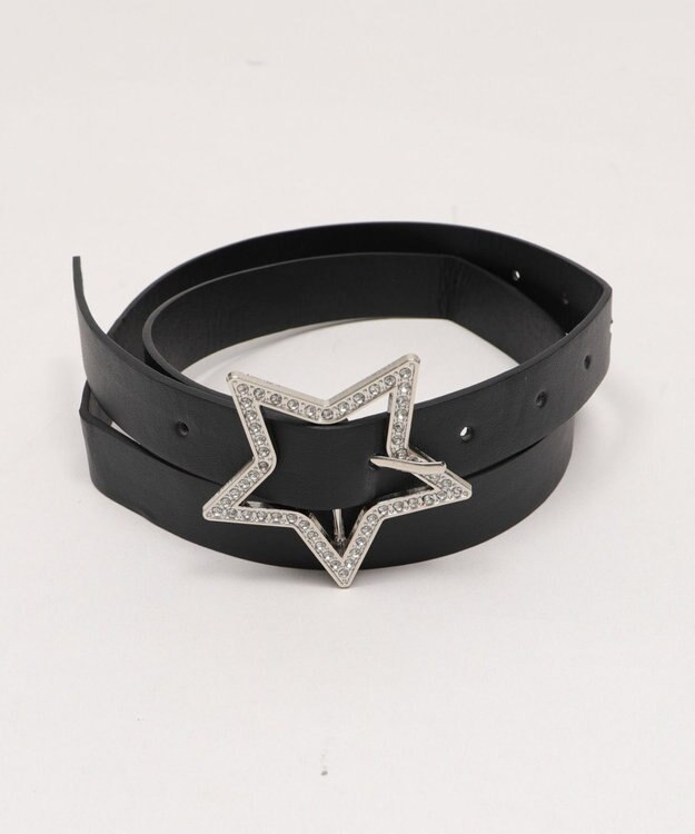 WEGO スターベルト付きティアードスカパン ベージュ