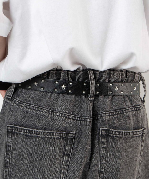 WEGO Mヴィンテージスタッズベルト ブラック