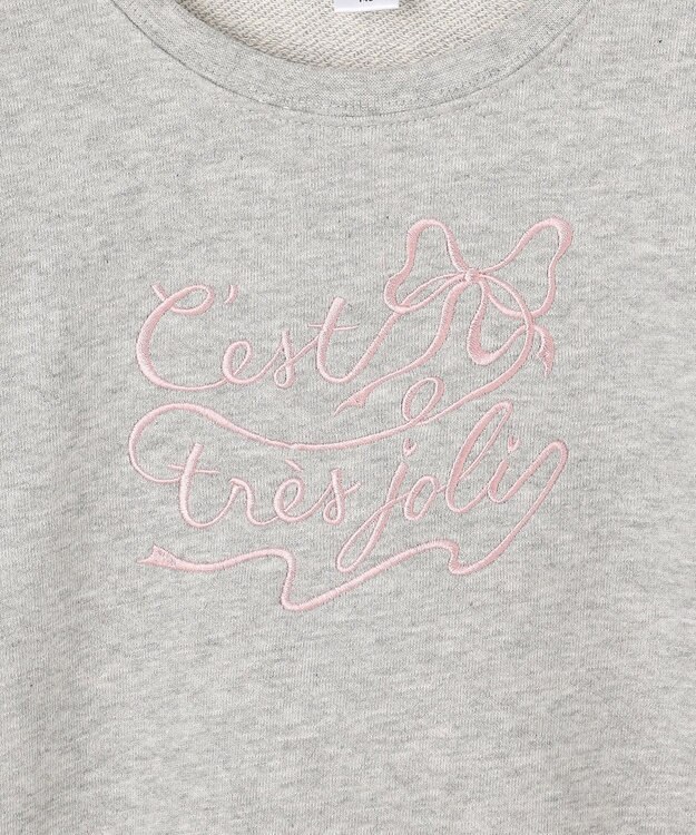 ANY KIDS 袖リボン トレーナー グレー