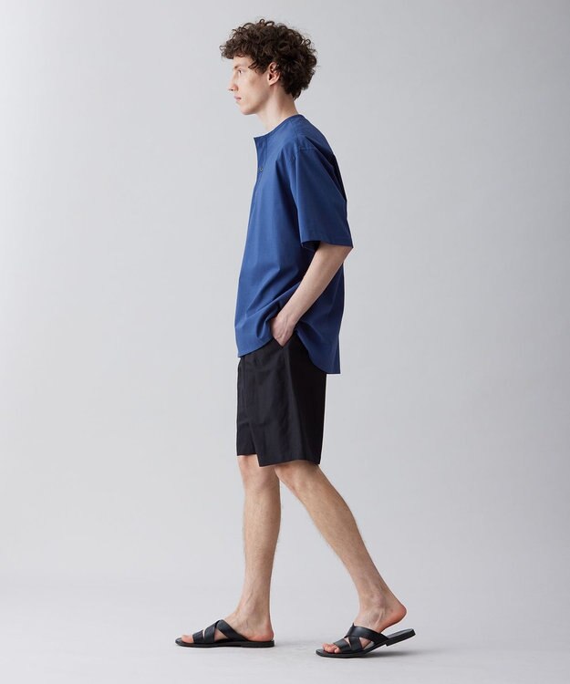 UNFILO MENS ライトリネン ショートパンツ [23年春夏商品] ブラック