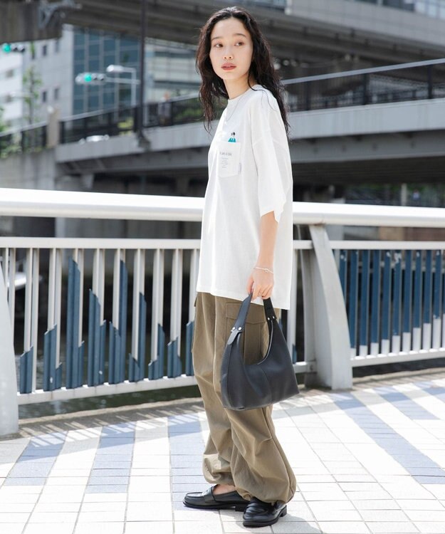 WEGO 【ユニセックス着用ITEM/手洗い可/MLサイズ】CITY　BOYS　ポケットT（S） ホワイト