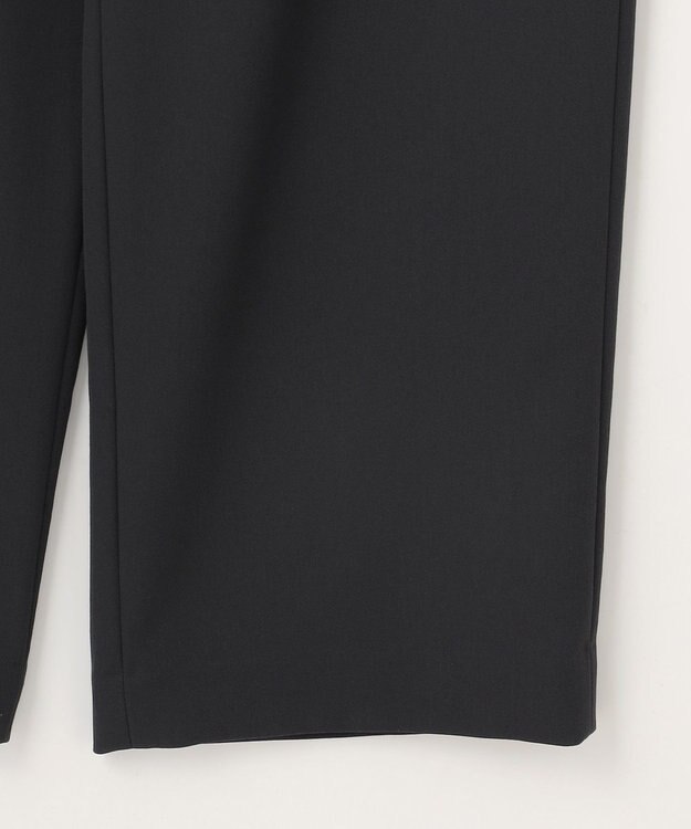 J.PRESS LADIES 【洗える】Crispyツイル ストレート パンツ ブラック系