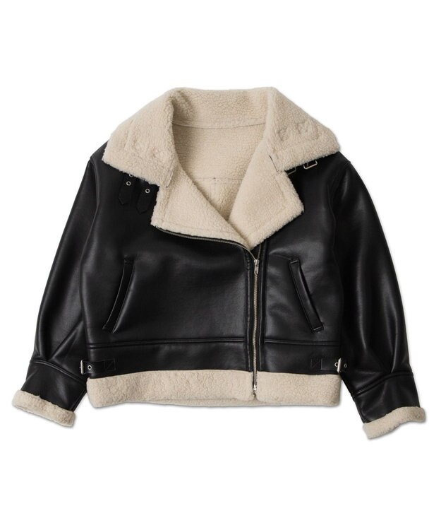 WEGO ボアフライトジャケット ブラック