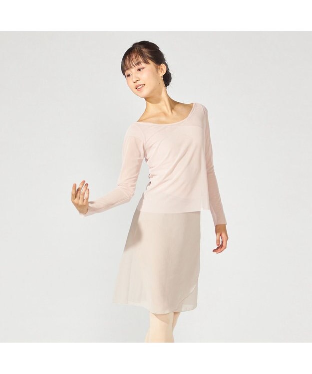 Chacott 巻きスカート グレージュ