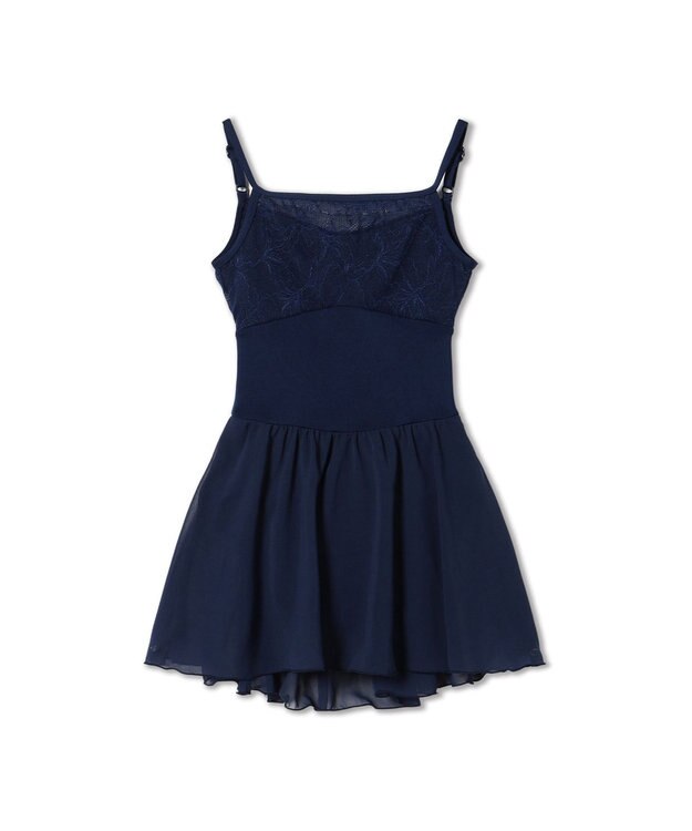 Chacott スカート付レオタード コバルトブルー