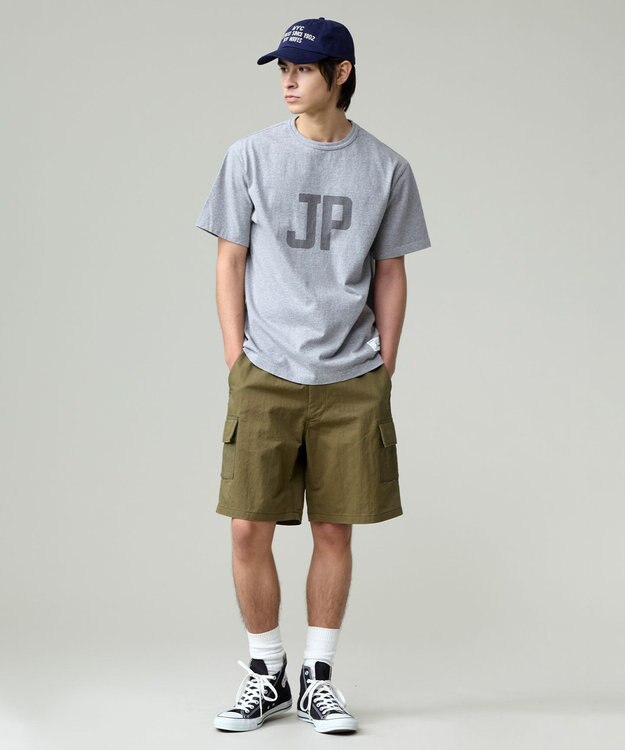 J.PRESS MEN 【NYUZELESS】JP グラフィック Tシャツ ライトグレー系