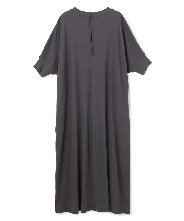 UNFILO ドライタッチフライス ドルマンワンピース チャコール