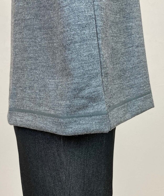 KASHIYAMA 【ウォッシャブル】ウールジャージークルーネックニット ミディアムグレー