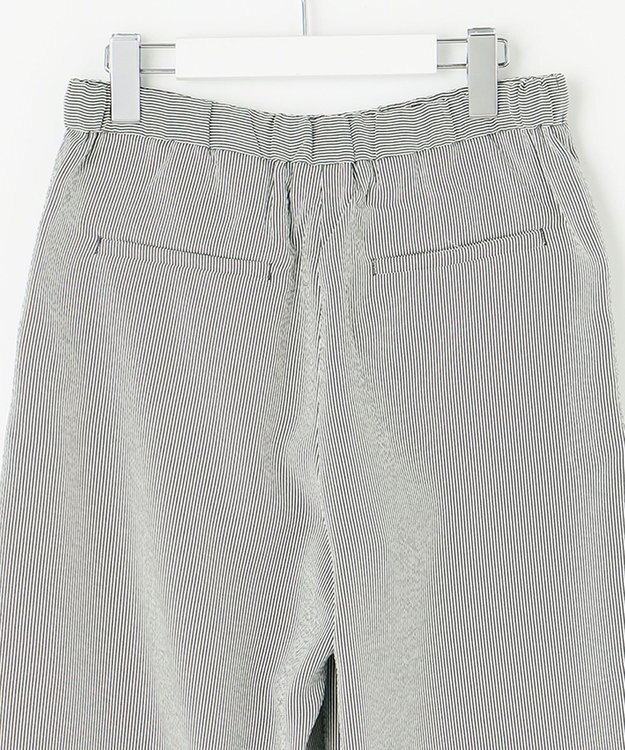 J.PRESS LADIES 【洗える】エアロツイルストライプ イージーパンツ カーキ系