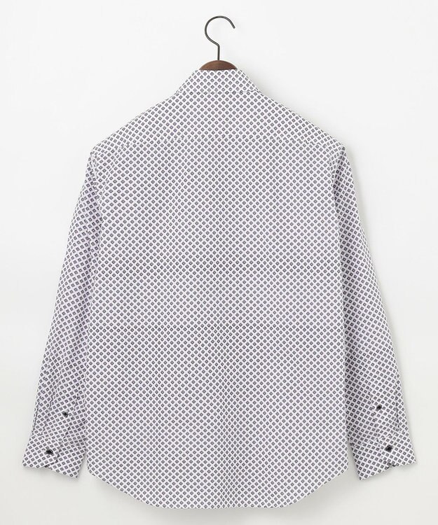 JOSEPH ABBOUD 【オーガニックコットン使用】ジオメトリックパターンシャツ ライラック系5