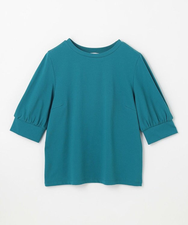 ANY L パフスリーブカットソー ターコイズ