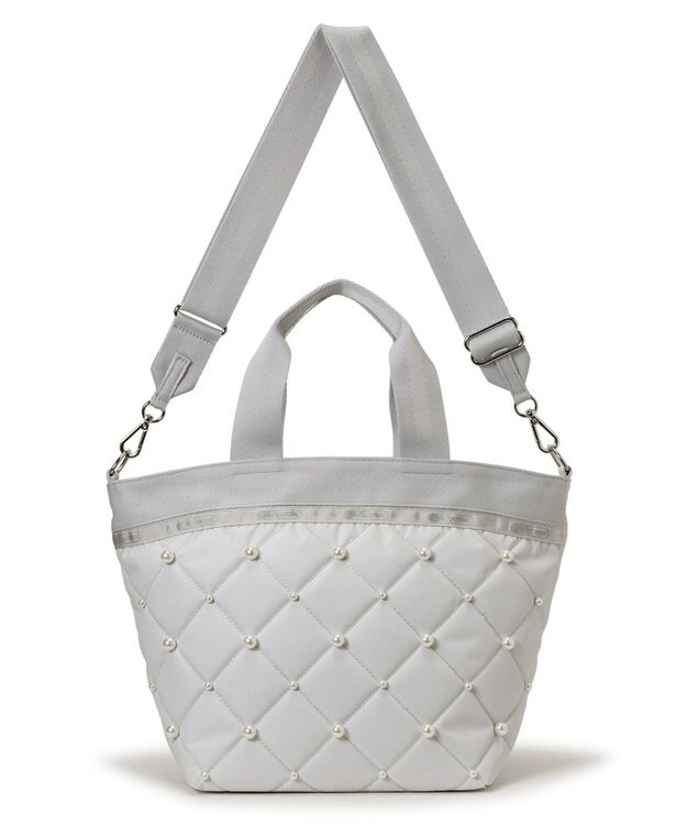 LeSportsac BUCKET TOTE W PEARLS/ミストグレーパール ミストグレーパール