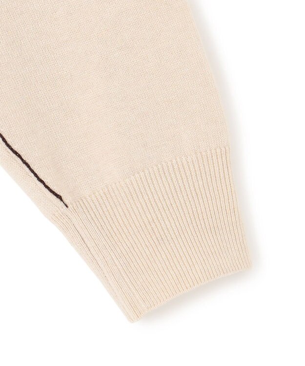 J.PRESS YORK STREET 【UNISEX】ハイゲージクルーネック ニット アイボリー系