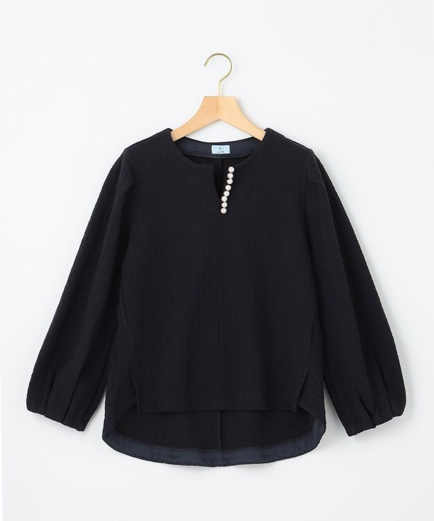 組曲 L 【WEB限定】ニュアンスジャガード セットアップ ネイビー系