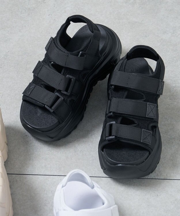 WEGO ボリュームスニーカースポーツサンダル ブラック