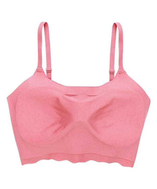 WACOAL 【GOCOCi ゴコチ】 ノンワイヤー ハーフトップ 伸びのよい素材を使用 ムレにくく快適 フラット仕上げ ホックなし ブラトップ レディース CGG220 /ワコール ロマンピンク