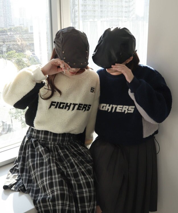 WEGO スポーツグラフィックボアショートプルオーバー ネイビー