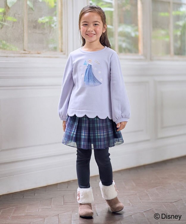 ANY KIDS 【ディズニー/FROZEN】裏シャギー トレーナー ラベンダー