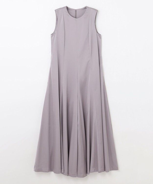 GRACE CONTINENTAL サテンフレアドレスパンツ グレー