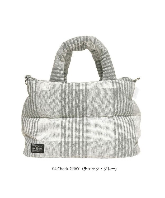 ROOTOTE 1472【温活＆軽量】LT.フェザールー.デリ.マテリアル-A 04：チェックグレー