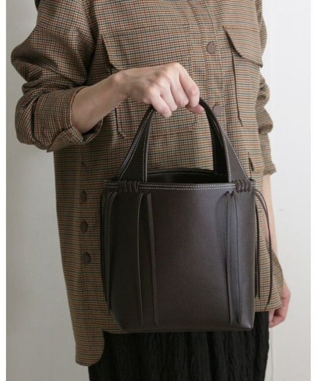 MORROW by thank EMILY NL ハンドバッグ ディープブラウン