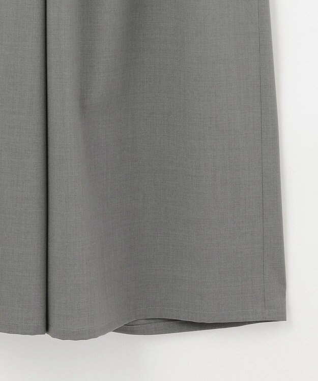 #Newans 【洗濯機可能/ストレッチ】ベリーワイドパンツ グレー