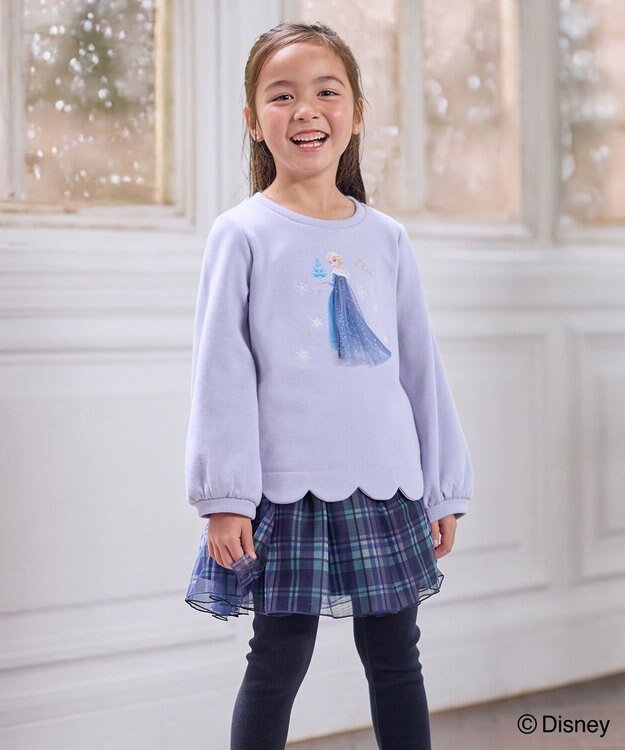 ANY KIDS 【ディズニー/FROZEN】裏シャギー トレーナー ラベンダー