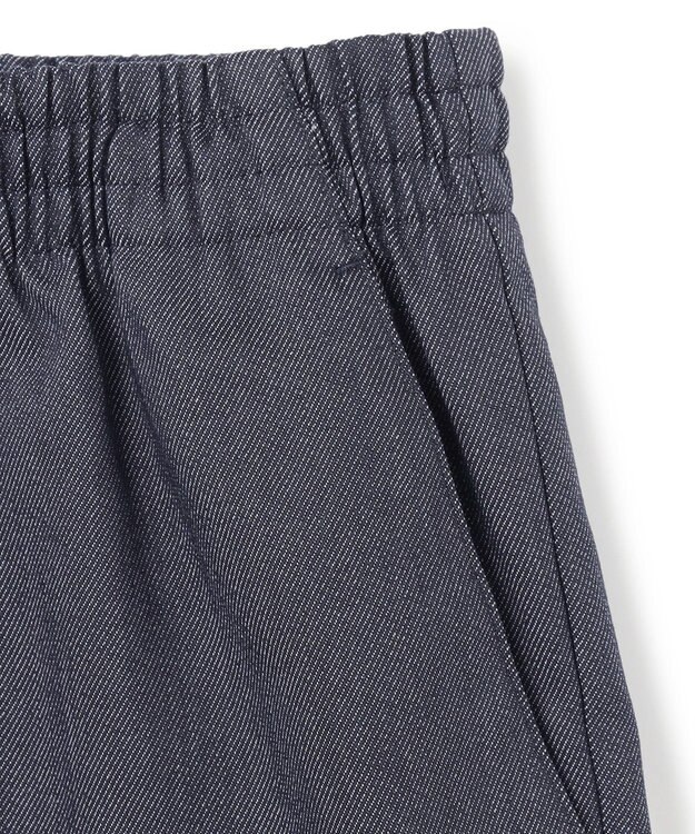 UNFILO MENS 【新色追加】FINE MOVE デニム イージーギャザーパンツ [24年商品] ネイビー