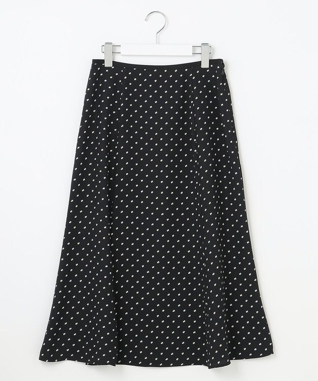 自由区 【セット可/洗える】ダブルスクエアプリント マーメイドシルエットスカート ネイビー系5