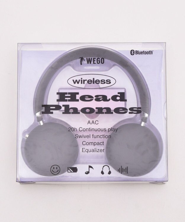WEGO ワイヤレスヘッドホン ブラック