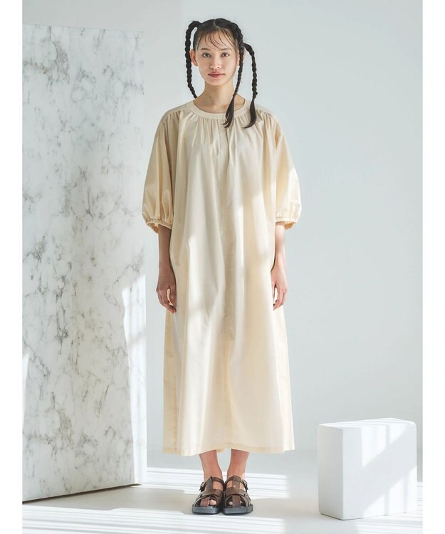 Green Parks ■ＥＳＣＡＲ　バックオープンギャザーワンピース Ivory