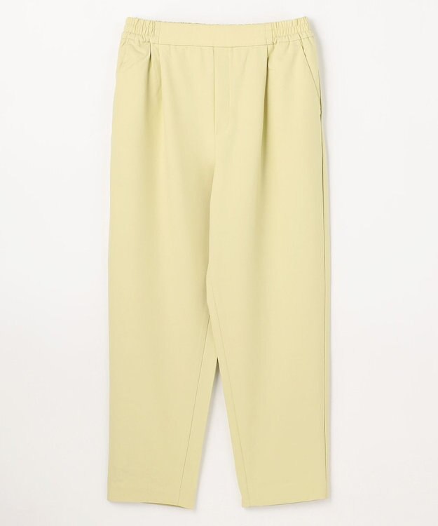 ANY L イージーケアライトストレッチテーパードパンツ イエロー