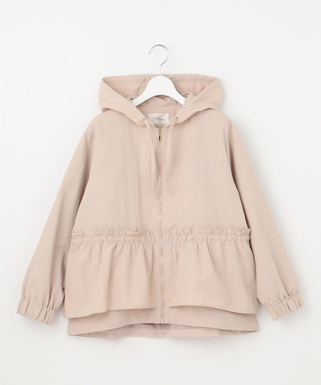 Feroux 【大好評につき新色追加！】ペプラムティアード マウンテン パーカー ピンク系