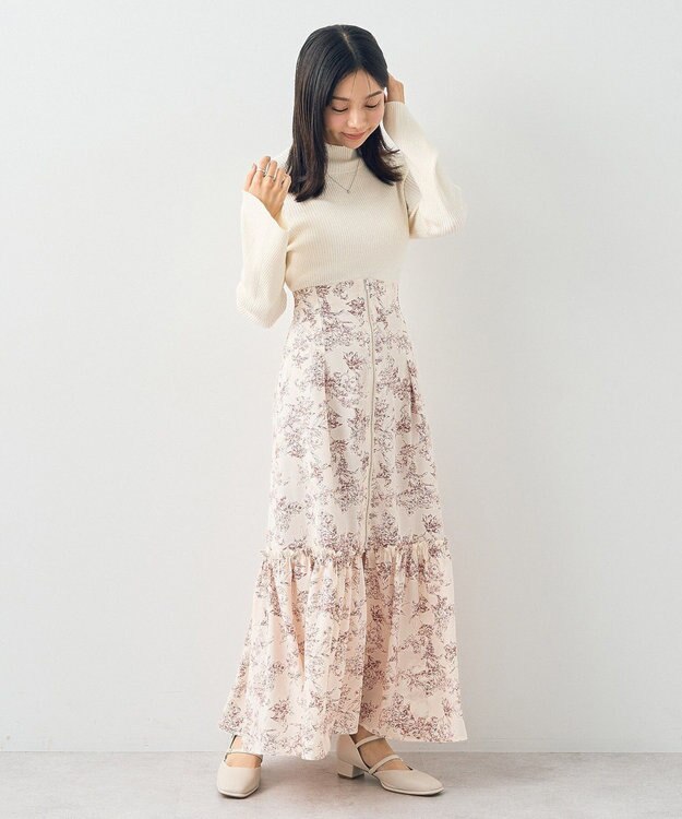 earth music&ecology フレアスリーブプルオーバー Ivory