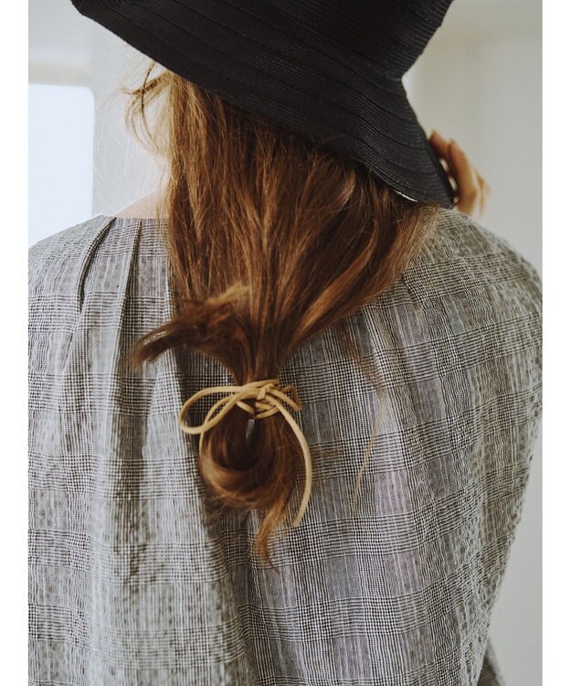 Te chichi リネンミックスクレープブラウス(セットアップ可)《2026 SUMMER LOOK item》 グレンチェック