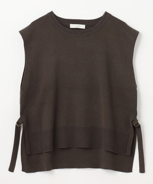 ANY 【洗濯機可】オーガニックコットンベスト ブラウン