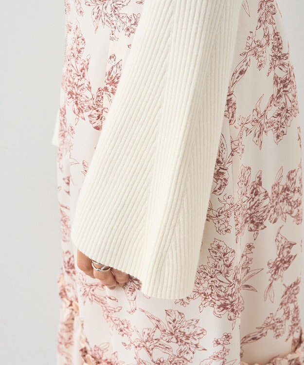 earth music&ecology フレアスリーブプルオーバー Ivory