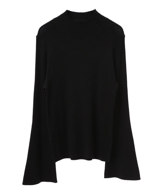 earth music&ecology フレアスリーブプルオーバー Black