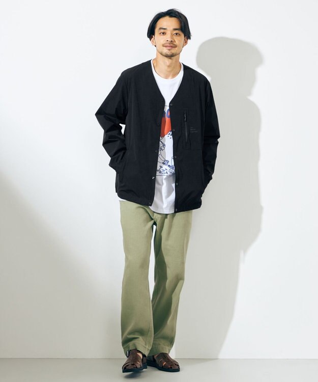 SHARE PARK MENS 【UNISEX】UVカット アートコラボTシャツ〈HIKING〉 ホワイト