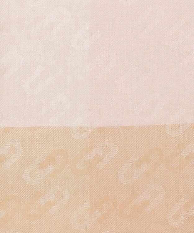 MOONBAT FURLA シルクカシミヤジャカードストール／幅55cm ペールピンク