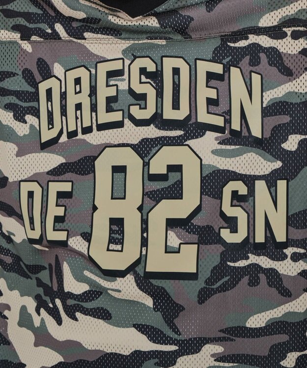 WEGO 【ユニセックス着用ITEM/MLサイズ展開】カモフラナンバリングホッケーT（LS） カーキ