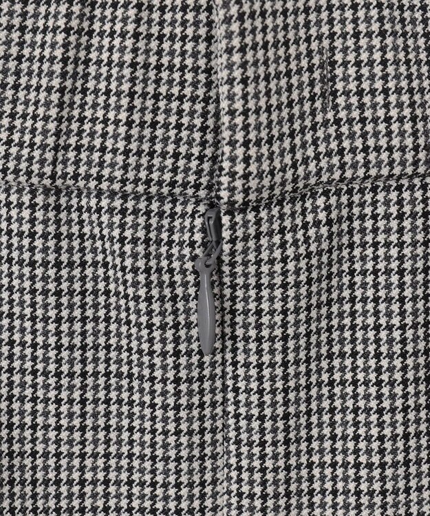 自由区 S 【撥水加工・洗える】TRギャバチェック柄 スカート モノトーン系チェック