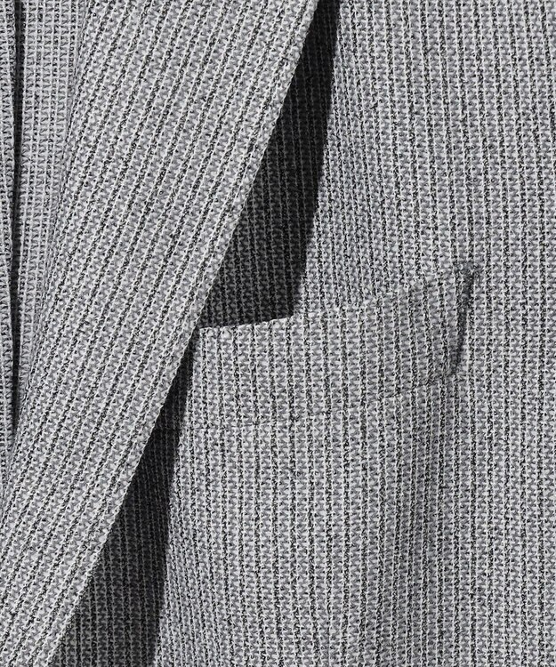 JOSEPH ABBOUD 【JAPANファブリック/清涼/軽量】和紙ラッセルジャージー ジャケット ライトグレー系
