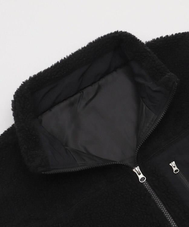 WEGO 【2025年秋冬新作アイテム/ユニセックス着用ITEM/SMLサイズ展開】ボアブルゾン ブラック