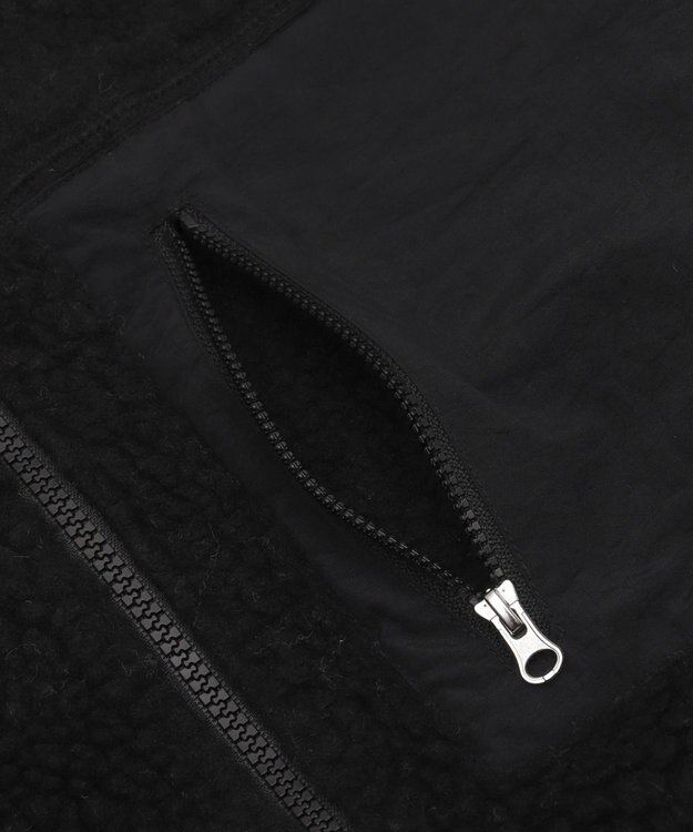 WEGO 【2025年秋冬新作アイテム/ユニセックス着用ITEM/SMLサイズ展開】ボアブルゾン ブラック