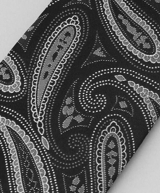 GOTAIRIKU GOTAIRIKU別注【日本製】シルク ネクタイ_ペイズリー ブラック系4