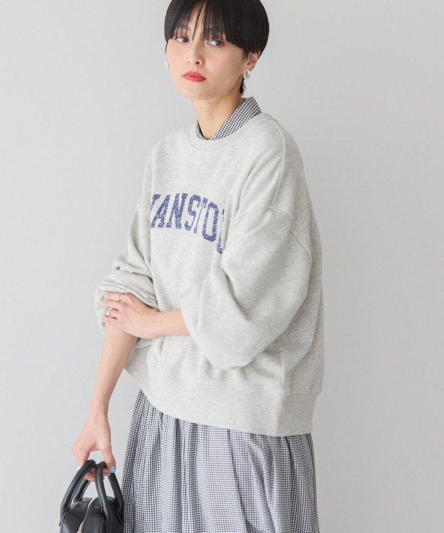 AMERICAN HOLIC ＥＶＡＮＳＴＯＮ　ミニ裏毛プルオーバー Light Gray Mixture