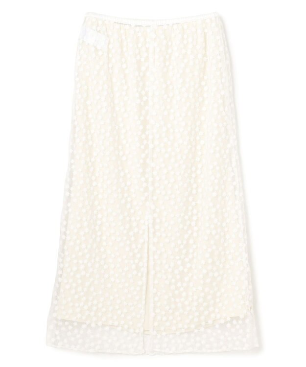 UNFILO L エンブロイダリー レーススカート エクリュ