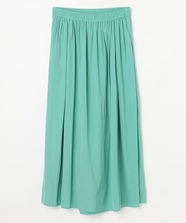 ANY 【ウエストゴム】ラップギャザースカーチョ グリーン